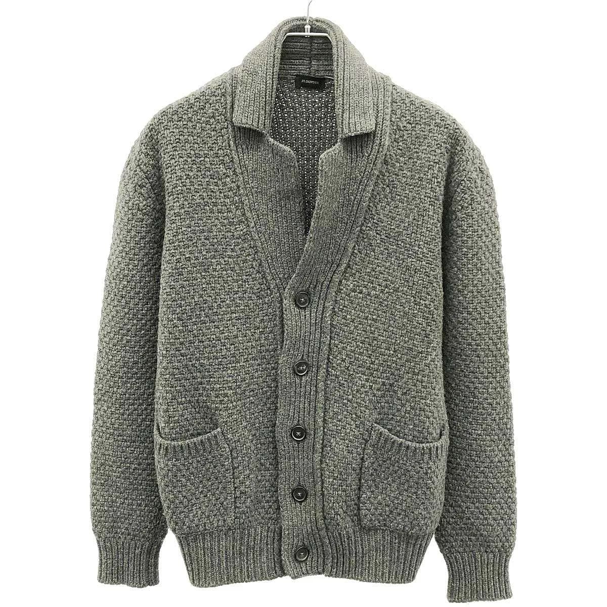 JIL SANDER ジルサンダー 12AW ラペル付きローゲージウールニットカーディガン 751065 MY200108 22