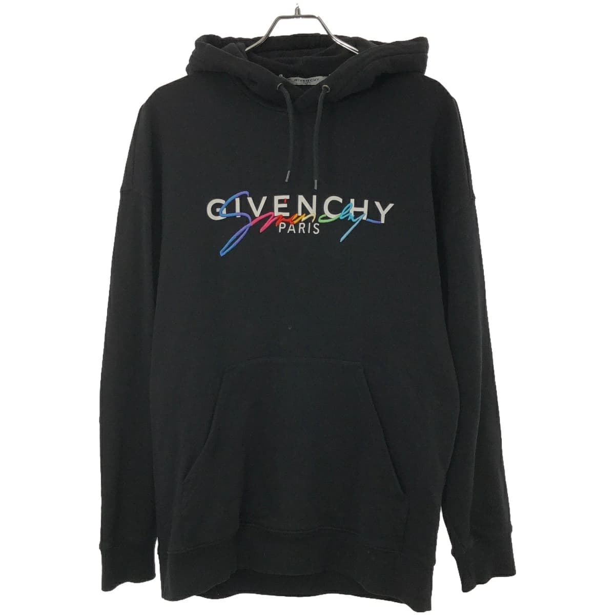 GIVENCHY ジバンシィ レインボーシグネチャーロゴ プルオーバースウェットパーカー