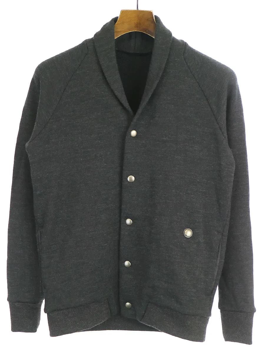 Scye サイベーシック 16AW ウールFTYコットン裏毛ショールカラーカーディガン