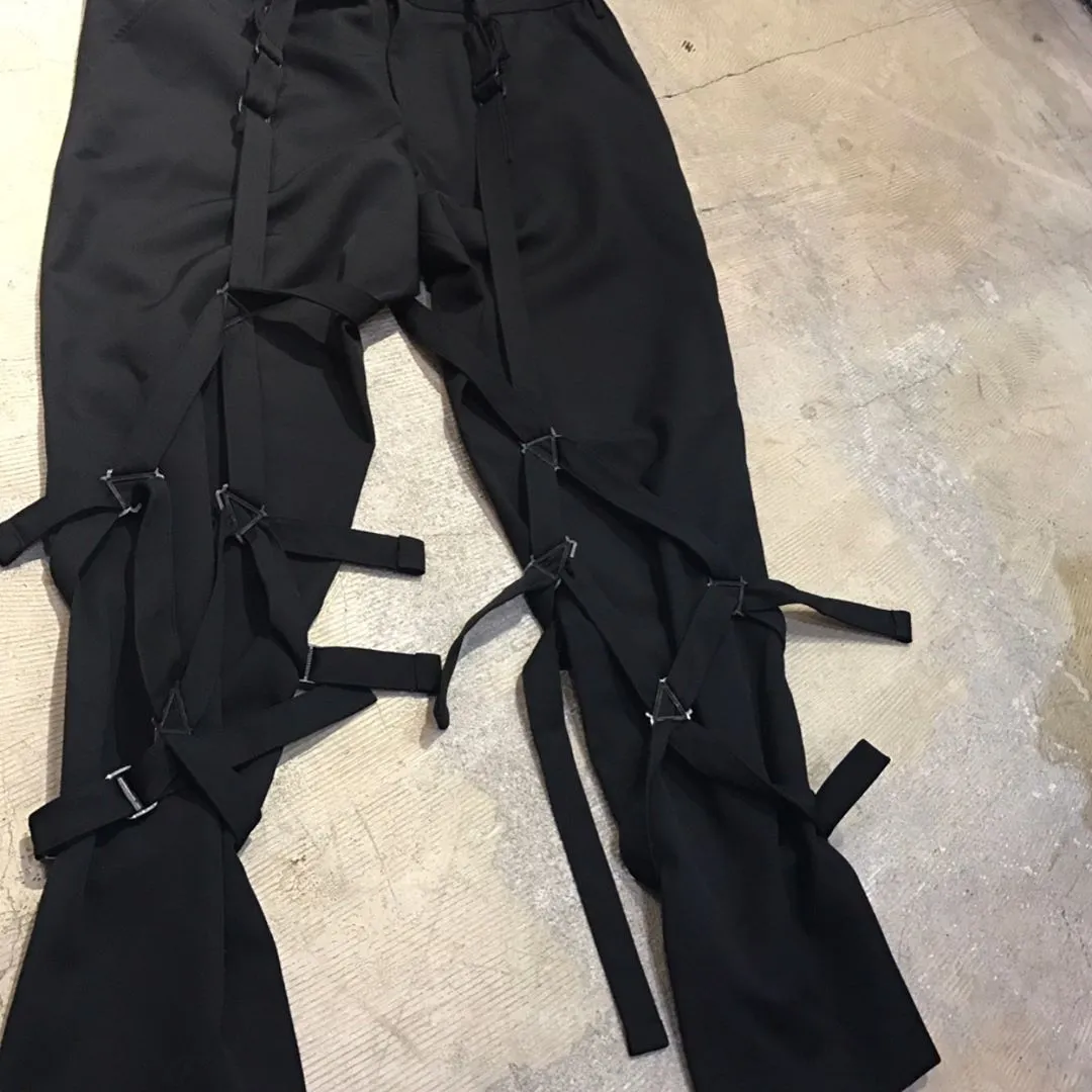 Yohji Yamamoto Yohji Yamamoto POUR HOMME 16AW LOOK21 ウールギャバジンバンテージテーパードパンツ