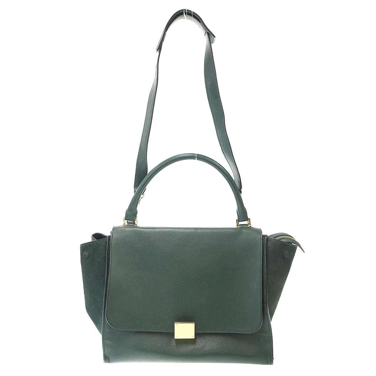 CELINE セリーヌ Trapeze トラペーズ レザーショルダーバッグ