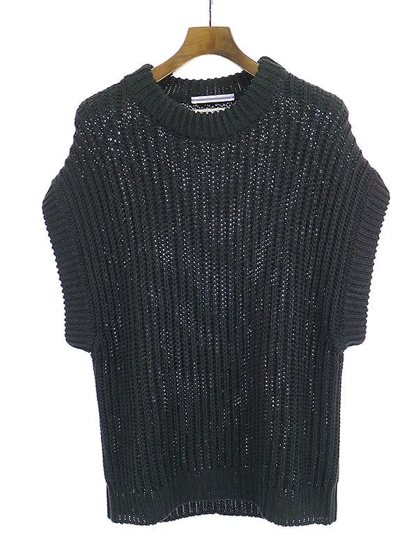 CristaSeya クリスタセヤ 20SS Linen Ribbed 3yarns Gilet リネンニットベスト