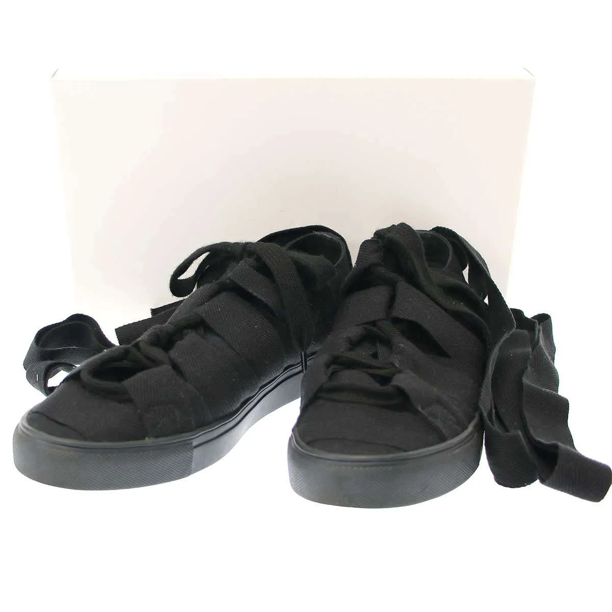 Yohji Yamamoto ヨウジヤマモト プールオム 17SS レースアップキャンバスバンテージスニーカー