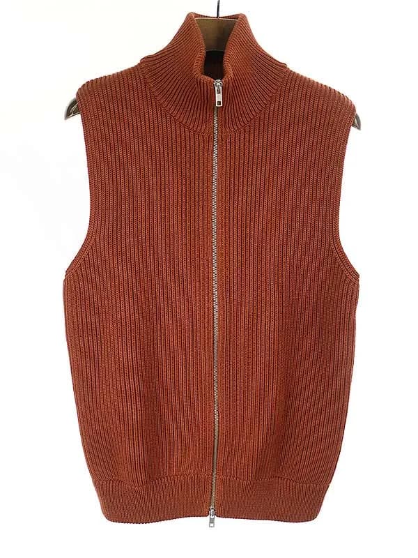 Maison Margiela メゾンマルタンマルジェラ14 10AW ジップアップドライバーズニットベスト
