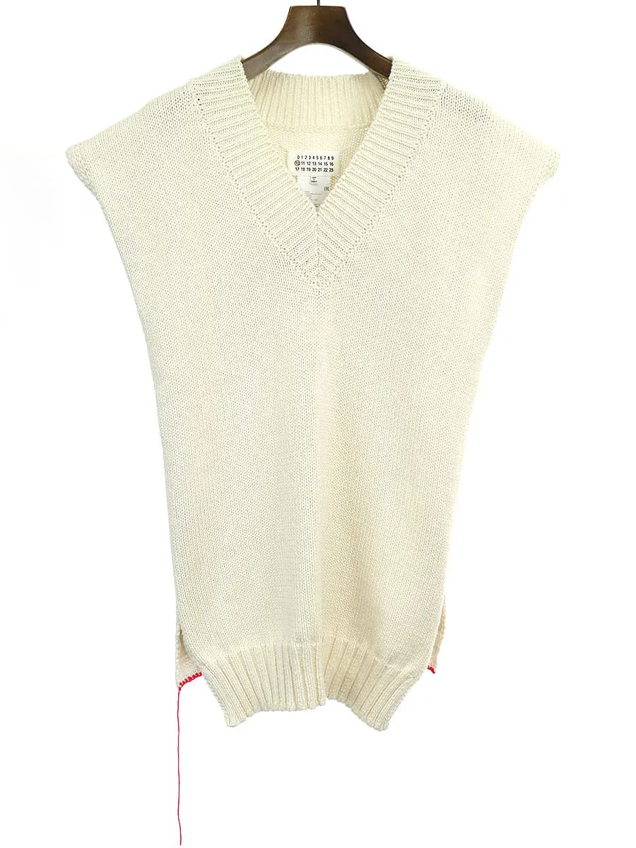 Maison Margiela メゾン マルタン マルジェラ10 21SS Vネックニットベスト