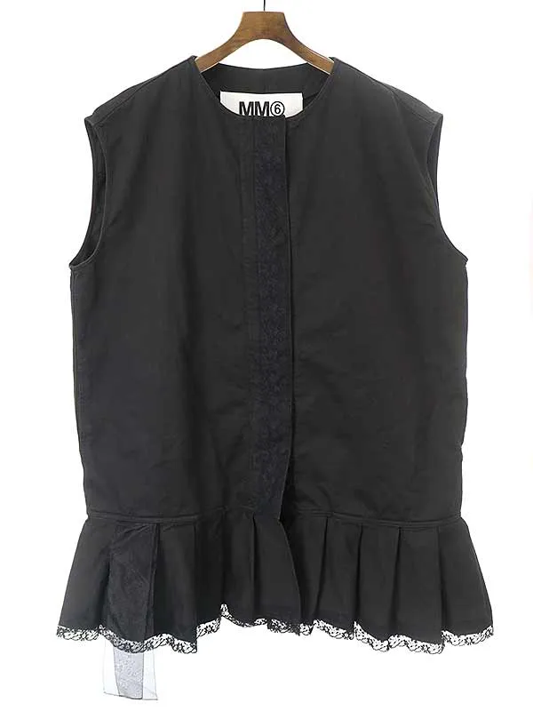 Maison Margiela エムエムシックス 19SS RUFFLED VEST オーバーサイズラッフルベスト