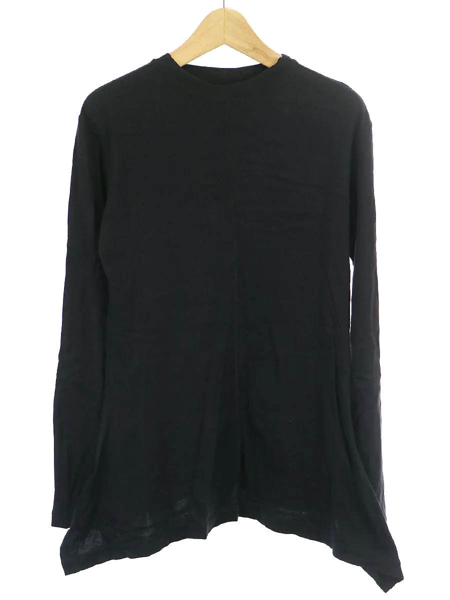 Yohji Yamamoto ヨウジヤマモトファム 04SS フレアデザインコットンロングスリーブTシャツ