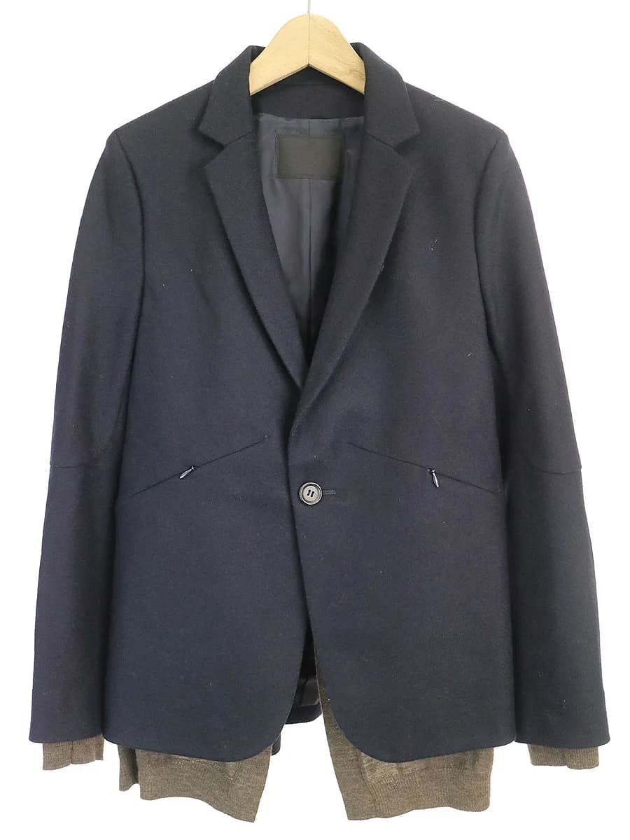 UNDERCOVER アンダーカバー 12AW ニットレイヤードウール1Bジャケット