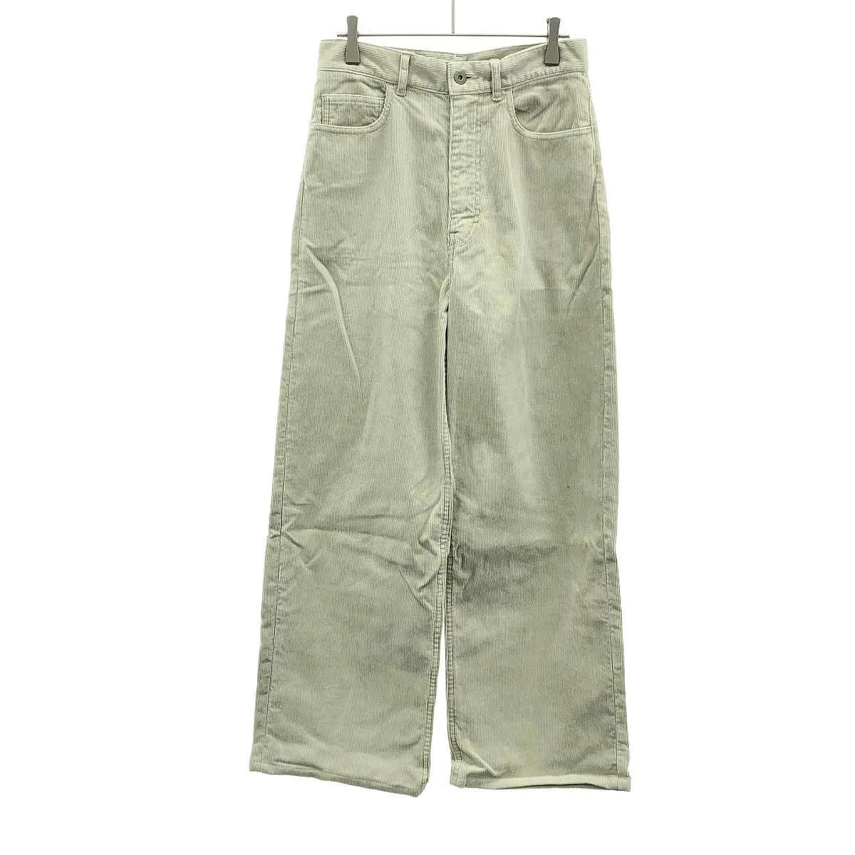 AURALEE オーラリー 25SS PIGMENT DYE FINX CORDUROY WIDE 5P PANTS コーデュロイワイドパンツ A25SP03PD