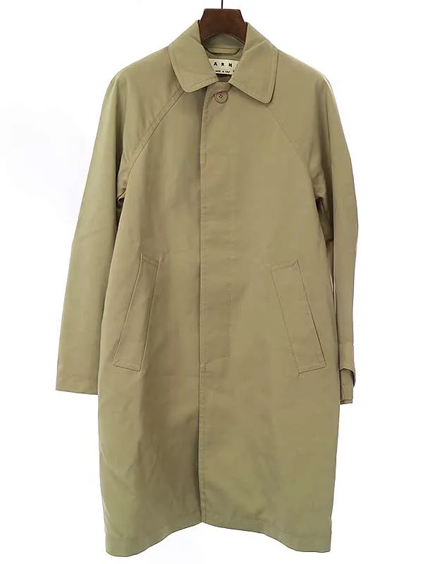 MARNI マルニ 17SS ナイロンシルクストレッチステンカラーコート
