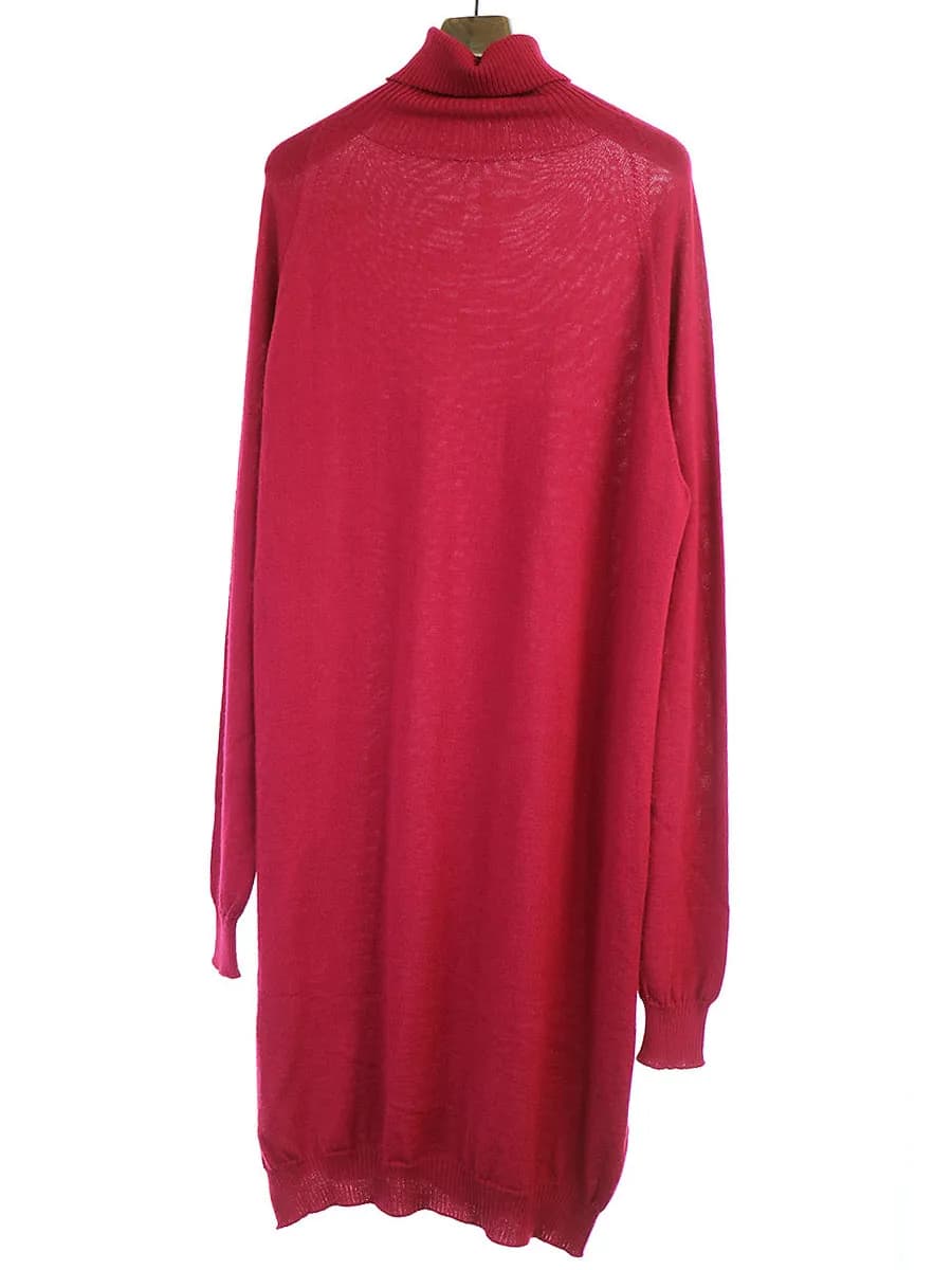 Yohji Yamamoto グラウンドワイ High Neck Slit Knit ハイネックロングニットセーター