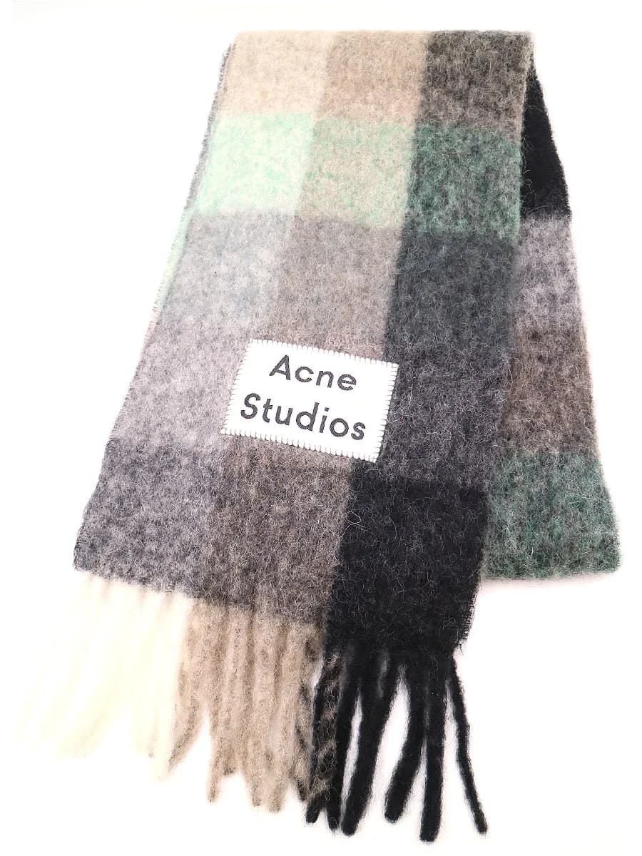 Acne Studios アクネストゥディオズ 19AW Vally scarf マルチチェックマフラー