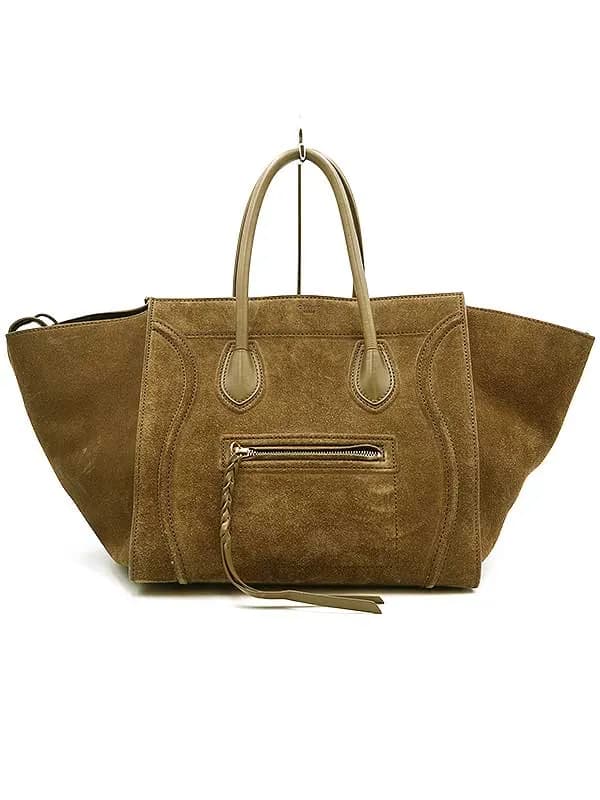 CELINE セリーヌ スエード ラゲージファントム トートバッグ