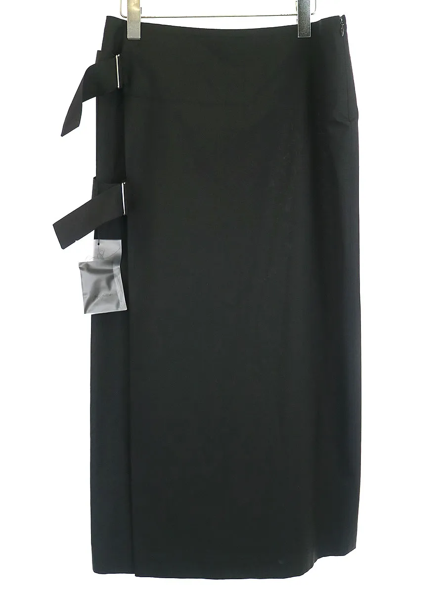 Yohji Yamamoto ヨウジヤマモト ファム 04SS ウールベルテッドロングスカート