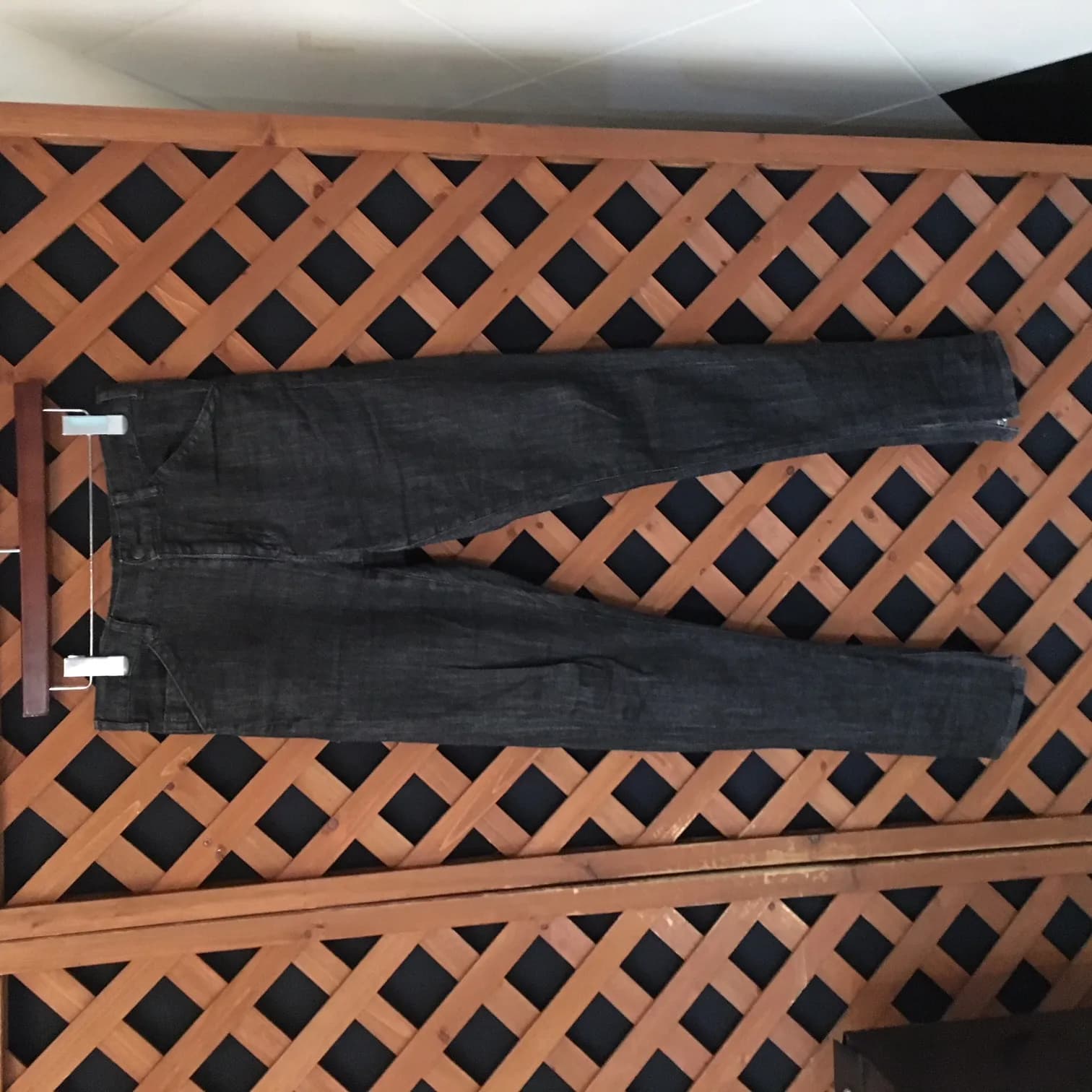 FranCisT_MOR.K.S. FranCisT_MOR.K.S Strecth Denim Washed Zip-up Hem 2way 5P Pants