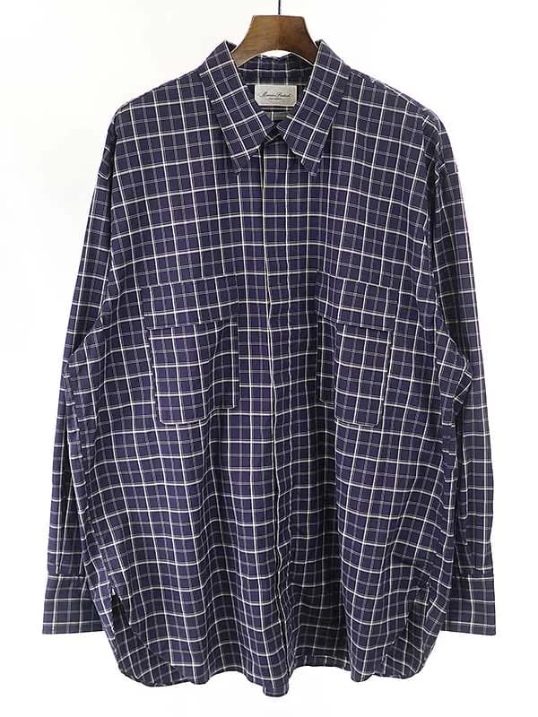 Marvine Pontiak Shirt Makers Marvine Pontiak マービンポンティアックシャツメーカーズ Fly Front 3 Button SH チェックシャツ