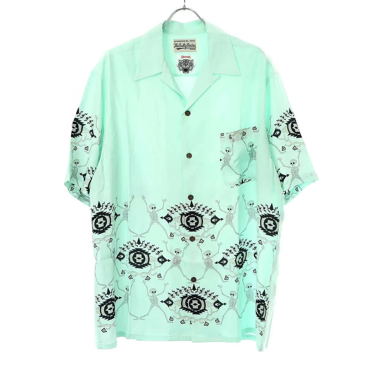 WACKO MARIA ワコマリア×ウルフズヘッド 23SS Hawaiian Shirt #2 オープンカラーハワイアンシャツ