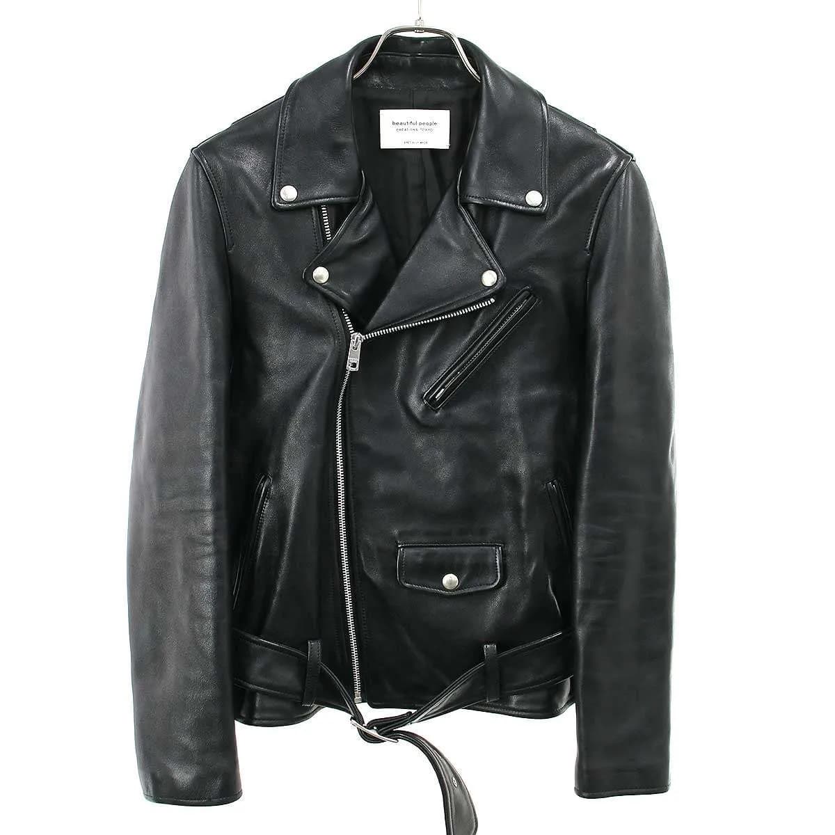 beautiful people ビューティフルピープル vintage leather THE /a riders jacket ダブルレザーライダースジャケット 1001402821