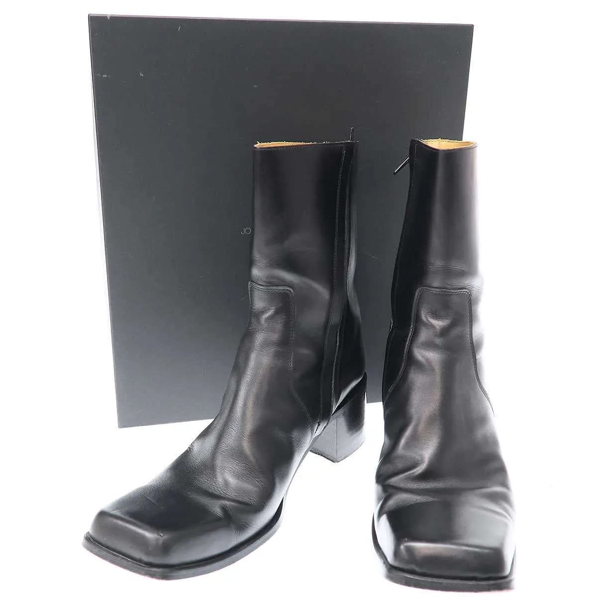 JOHN LAWRENCE SULLIVAN ジョン ローレンス サリバン Square toe boots スクエアトゥサイドジップヒールブーツ