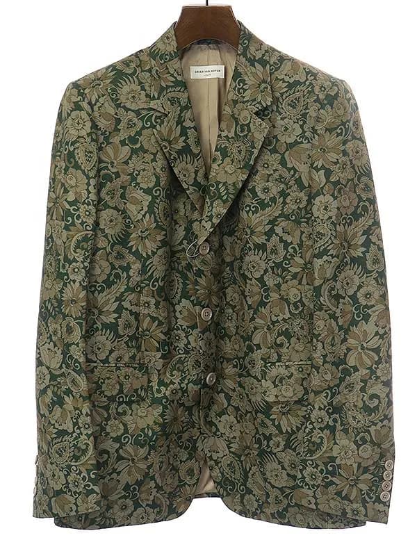 DRIES VAN NOTEN ドリスヴァンノッテン 18SS ボタニカルプリントテーラードジャケット