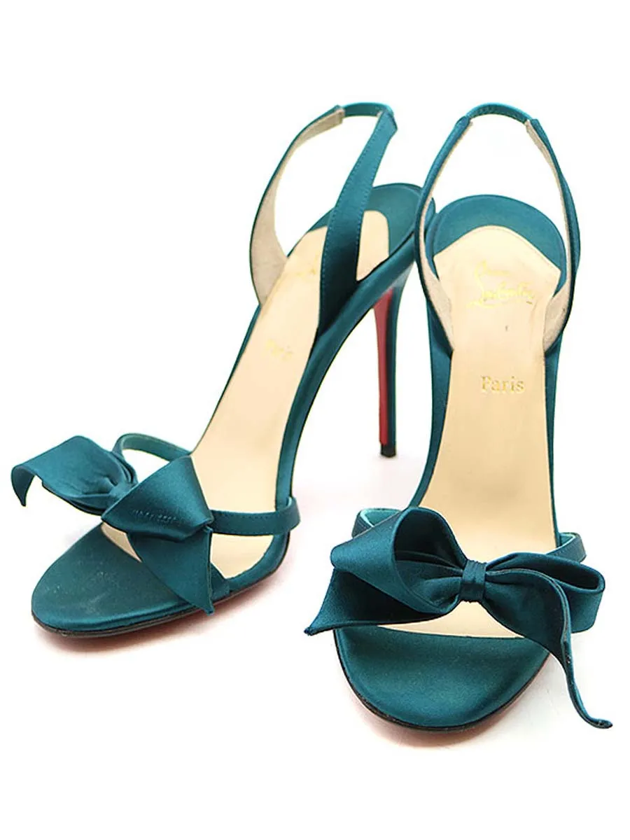 Christian Louboutin クリスチャンルブタン リボンヒールサンダル