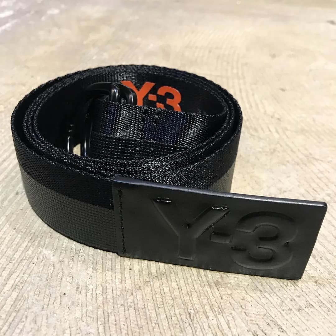 Y-3 Y-3 2トーンリングロゴベルト