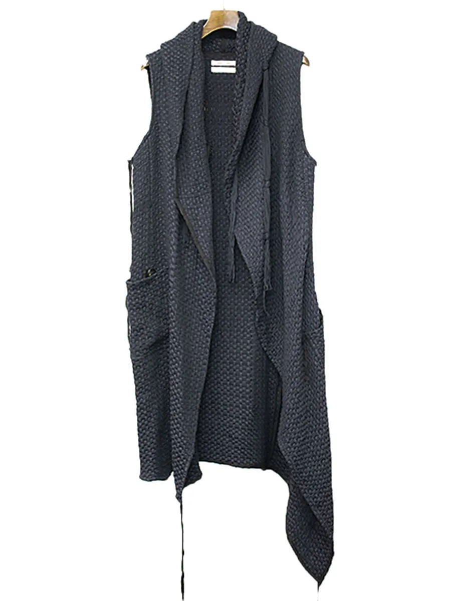 DAMIR DOMA ダミールドーマ 50着限定 イントレチャートフーデッドロングジレ