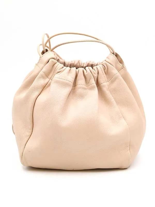 JIL SANDER ジルサンダー DRAWSTRING BAG 巾着レザーバッグ