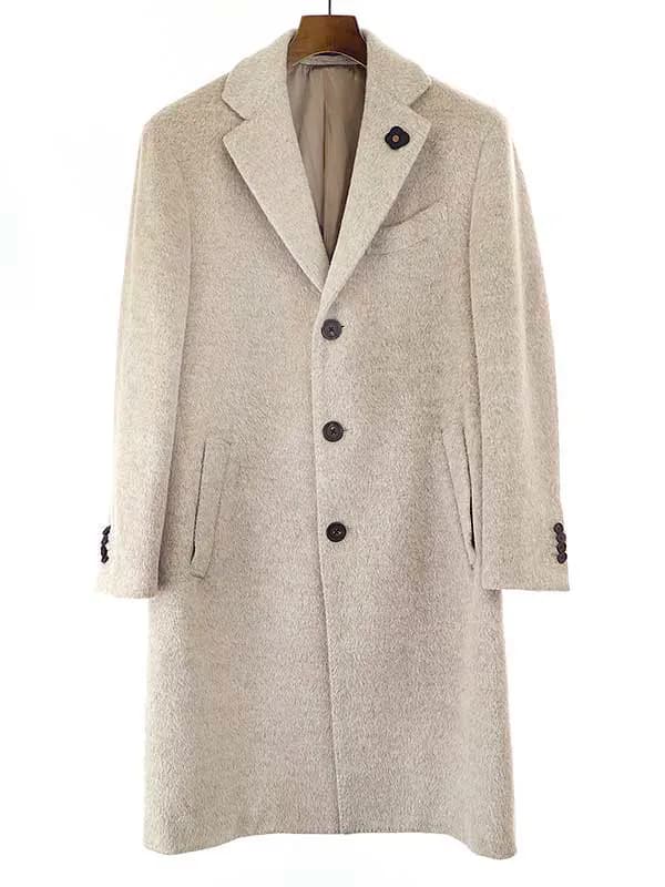 LARDINI ラルディーニ アルパカ混ウールチェスターコート