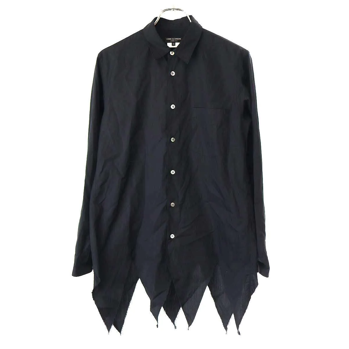 COMME des GARCONS コム デギャルソンオムプリュス 23SS ASYMMETRICAL SHIRT カッティングデザインロングスリーブシャツ