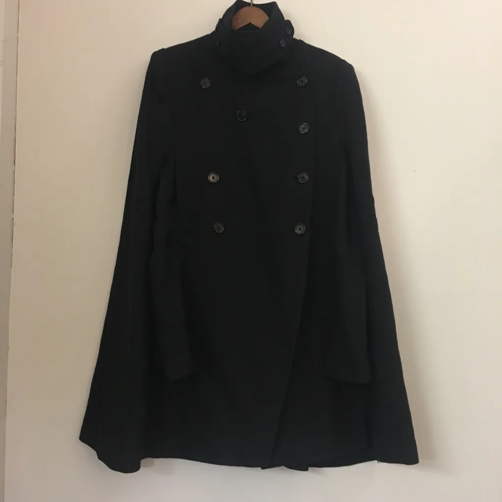 ANN DEMEULEMEESTER ANN DEMEULEMEESTER デタッチャブルスリーブケープコート