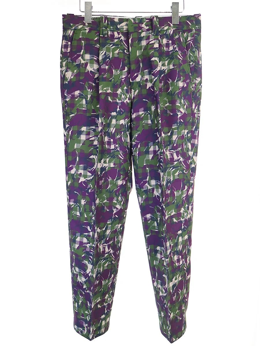 N.HOOLYWOOD エヌハリウッド 19AW CAMOUFLAGE SLACKS 迷彩柄スラックスパンツ
