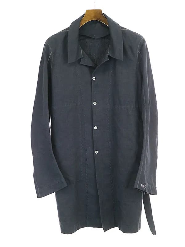 taichi murakami タイチムラカミ シルバーボタンリネンコート