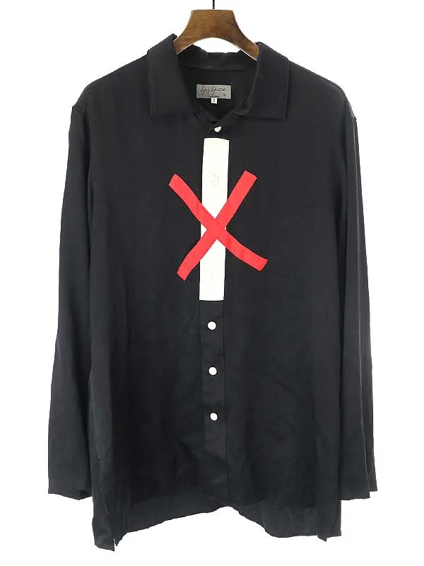 Yohji Yamamoto ヨウジヤマモトプールオム 17SS シルクペーストプルオーバーシャツ