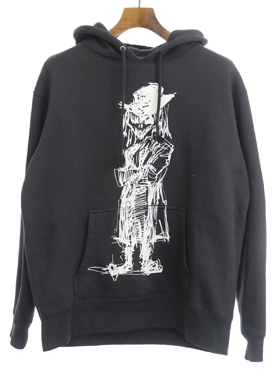Yohji Yamamoto ヨウジヤマモト 画と機限定 デッサンプリントスウェットパーカー