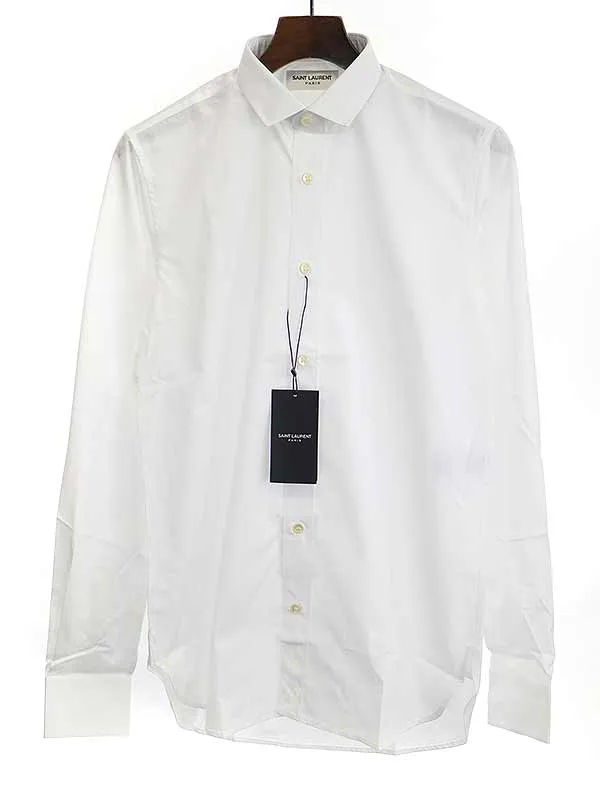SAINT LAURENT サンローラン パリ 16SS コットンブロードシャツ