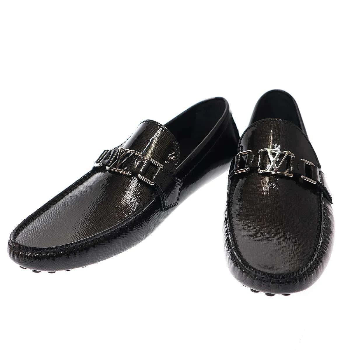 LOUIS VUITTON ルイヴィトン ホッケンハイムライン パテントコーティングLVバックルドライビングシューズ FA0162