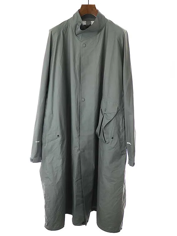 HYKE ハイク 21AW 伊勢丹別注 PERTEX MILITARY COAT ナイロンミリタリーコート