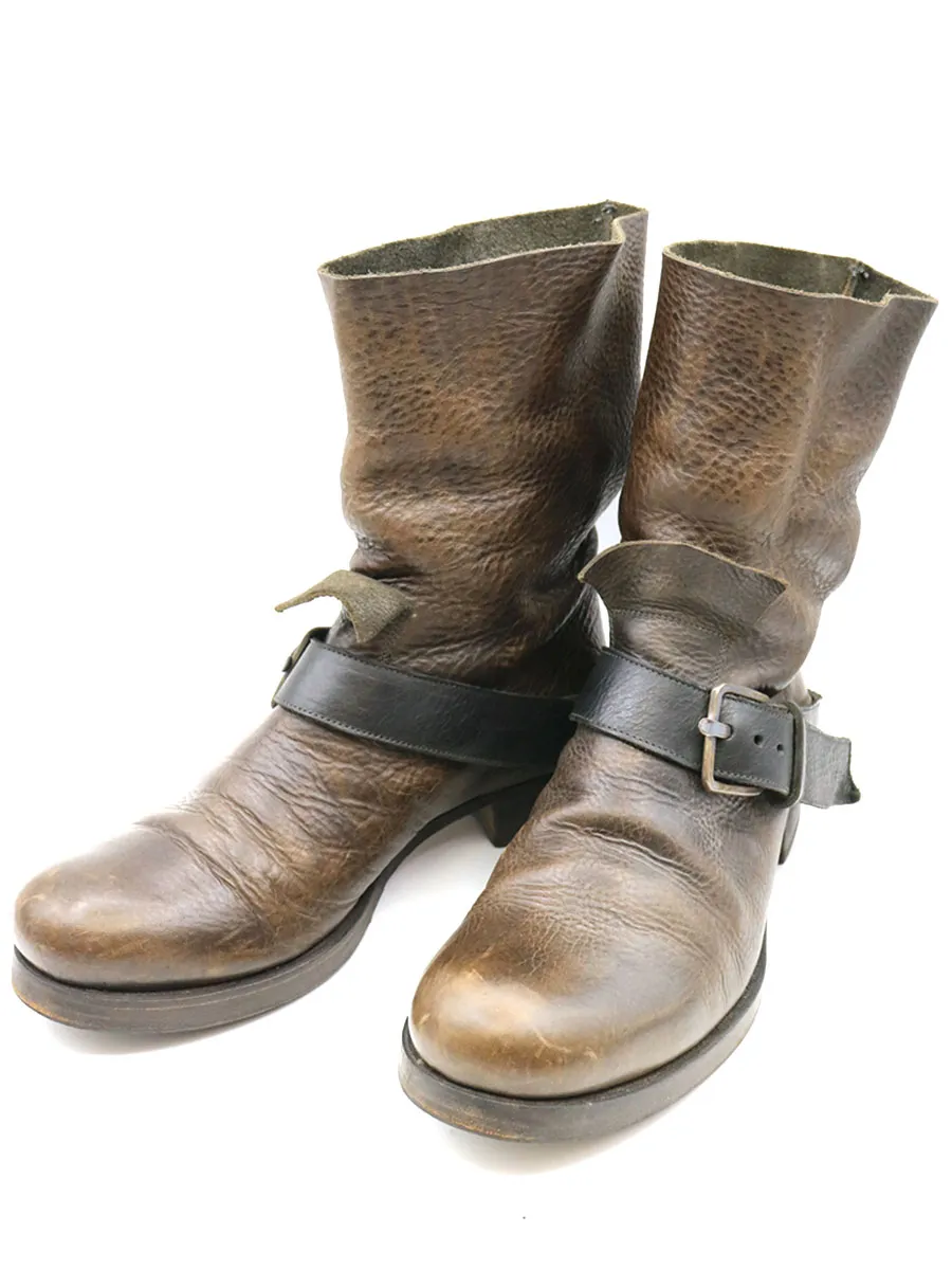 m.a+ m.a+ TALL BUCKLE BOOTS レザーエンジニアブーツ