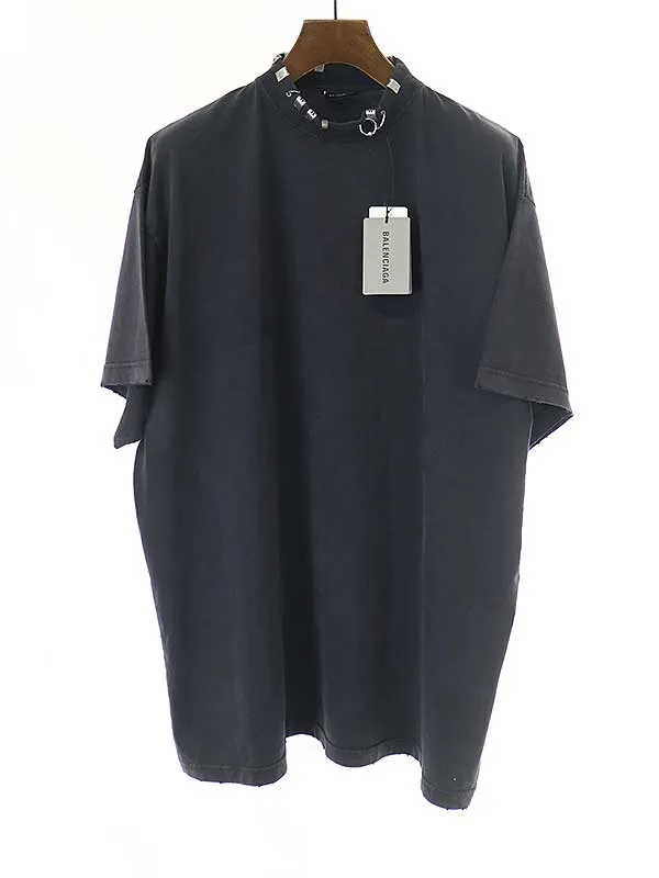 BALENCIAGA バレンシアガ 23AW PIERCED ヴィンテージオーバーサイズTシャツ