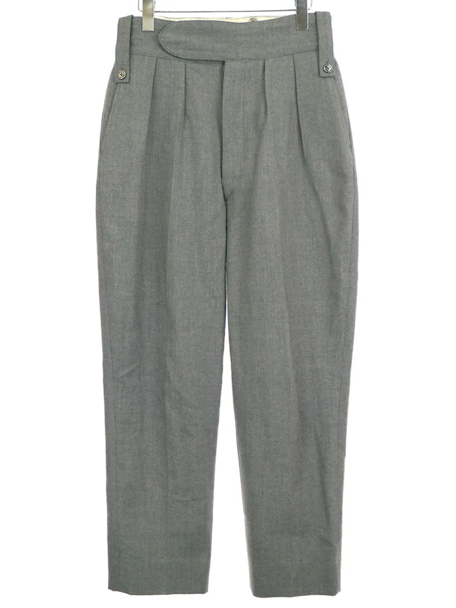 NEAT ニート 17AW Cotton Wool Hop Sack BELTLESS ベルトレスタックパンツ