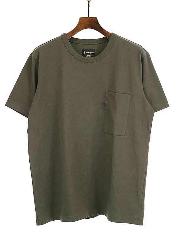 Snow Peak スノーピーク JOURNAL STANDARD relume別注 20SS SOLOTEX(R) クルーネックポケットTシャツ