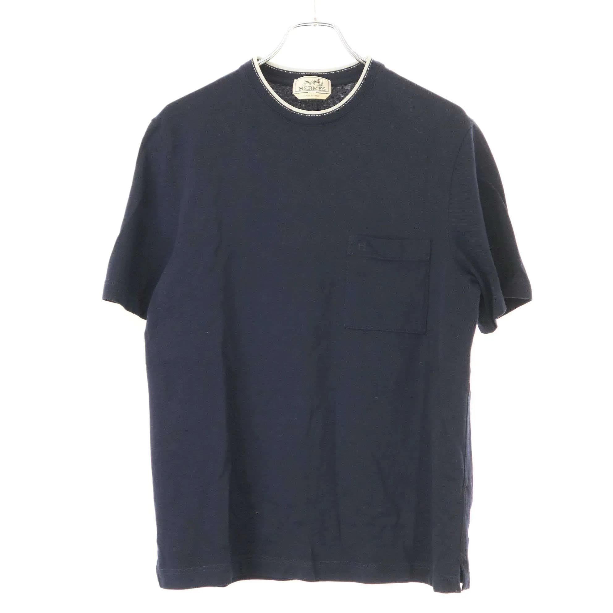 HERMES エルメス Hポケット クルーネックTシャツ
