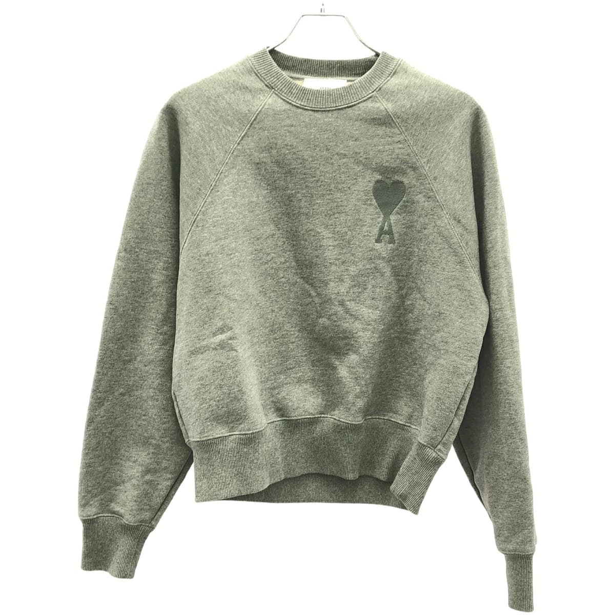 Ami Paris アミパリ アミ アレクサンドル マテュッシ TONAL BIG ADC SWEATSHIRT ロゴ刺繍クルーネックスウェットトレーナー USW002.747