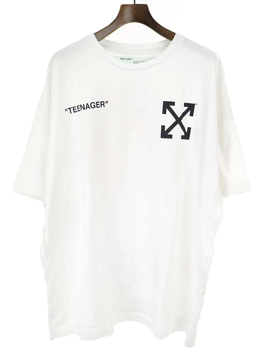 OFF-WHITE オフホワイト×シンプソンズ 2019SS FLAMED BART MEGA OVER TEE バックプリントTシャツ