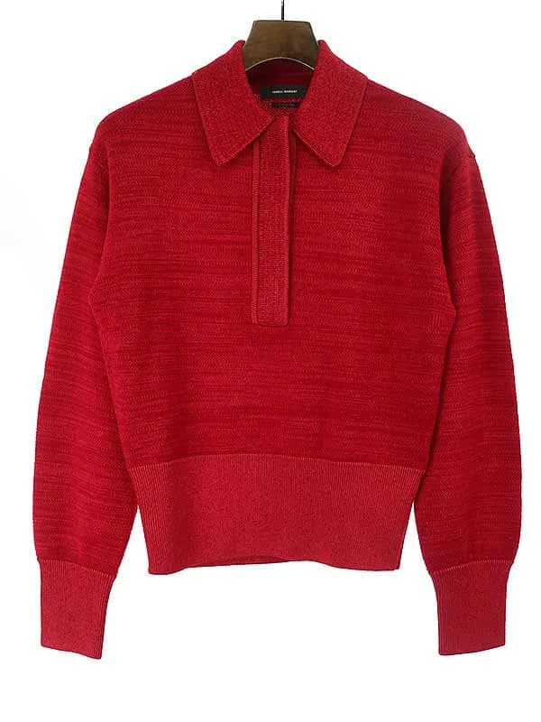ISABEL MARANT イザベルマラン 21AW HERON ウールレーヨンニットプルオーバー