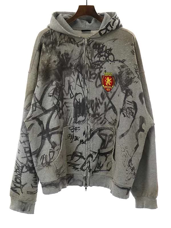 BALENCIAGA バレンシアガ 23SS SKATER HOODIE ヴィンテージアートワーク スケーターパーカー