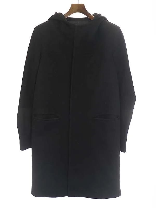 BALENCIAGA バレンシアガ 10AW カシミヤ混ウールフードコート