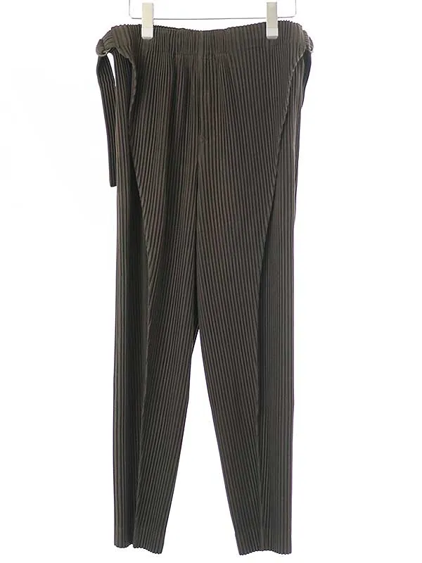 ISSEY MIYAKE オム プリッセ イッセイ ミヤケ 22SS BODY ARCH ベルテッド プリーツパンツ