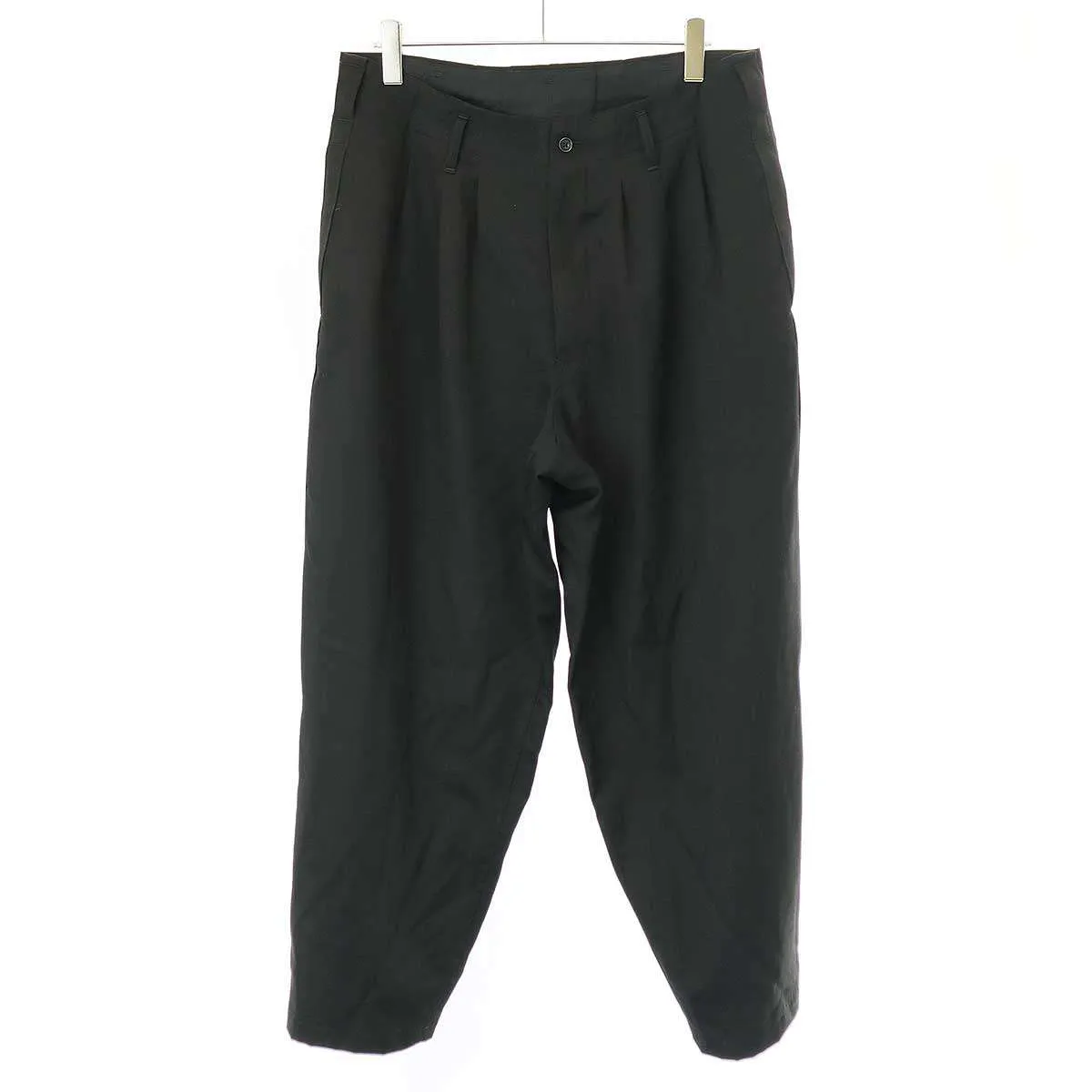Yohji Yamamoto ヨウジヤマモト プールオム 24SS GABARDINE G-SIDE TAPE PANTS ウールギャバジンサイドテープパンツ